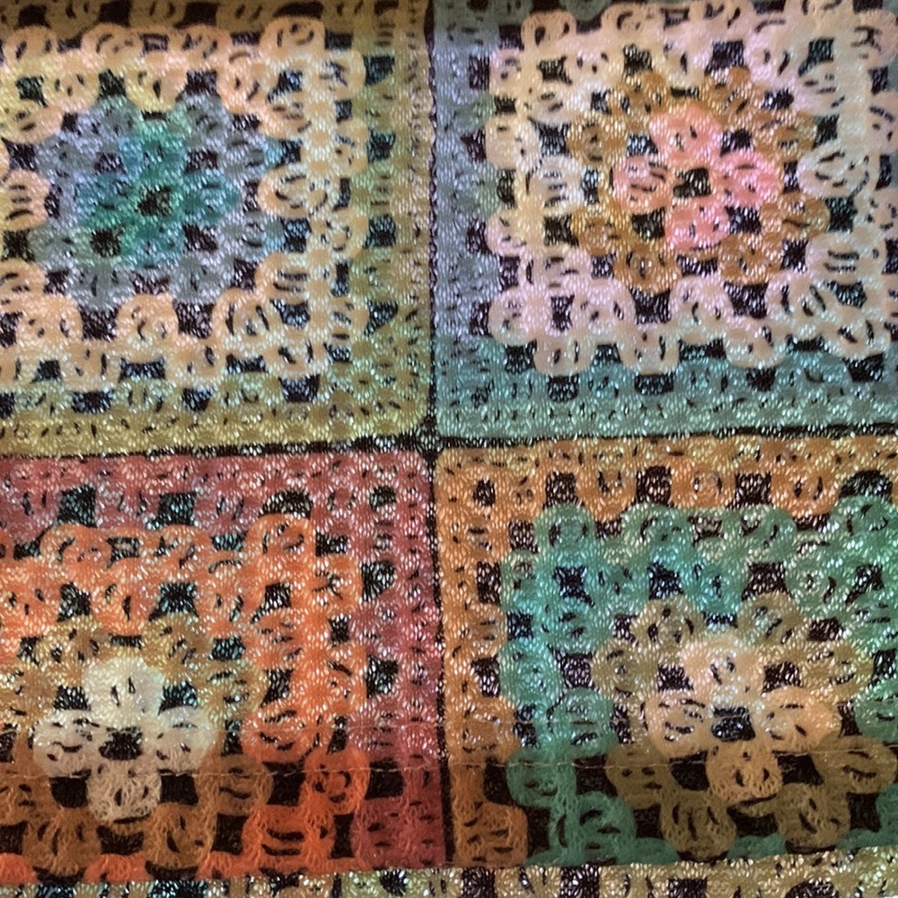 Granny Square Crotchet Printed Tank Top - Picture 10 of 11